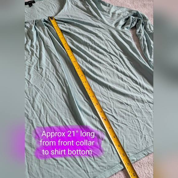 Talbots size XL, EUC mint colour 3/4 length sleeve relaxed fit pullover shirt - Picture 11 of 11